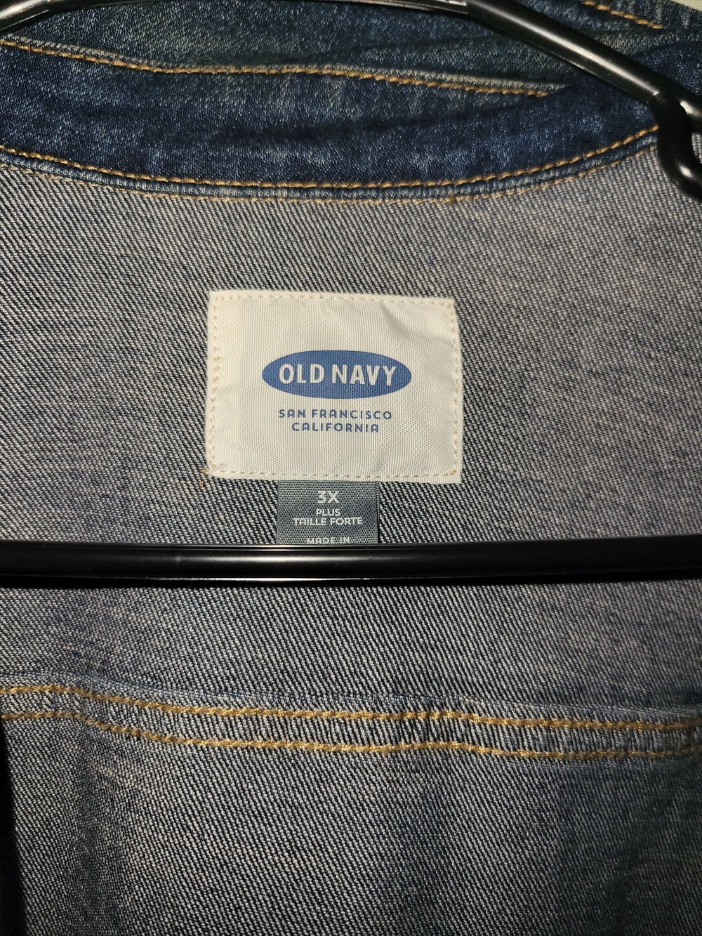 Old Navy Womens Dark Blue Denim Jacket - Picture 2 of 3